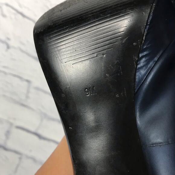 Guess Metallic Blue Peeptoe Pump - Picture 3 of 9